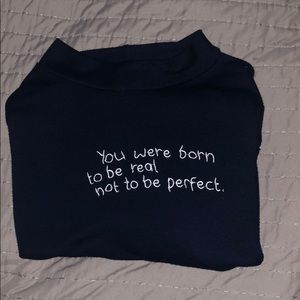 cropped turtle neck long sleeve